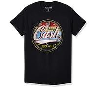 Johnny Cash Men's Original Rock and Roll T-Shirt, Black, Large