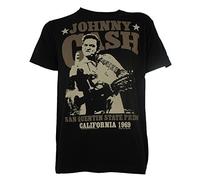 Johnny Cash - Mens Outlaw Finger T-Shirt, Large, Black