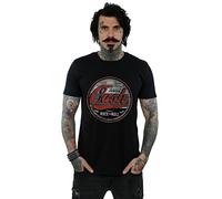 Johnny Cash Men's Rock N Roll Circle T-Shirt Black Large