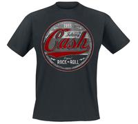 Johnny Cash Original Rock n Roll Red/Grey T-Shirt black 3XL