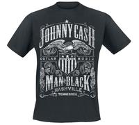 Johnny Cash Outlaw Music T-Shirt black XXL