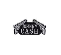Johnny Cash Revolver Patch Badge Embroidered Iron on Applique Souvenir Accessory