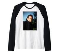 Johnny Cash Ring of Fire Singer by Michael Grecco Raglan Baseball Tee