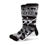 Johnny Cash Socks Guitars N Guns Logo Official Mens Black (Uk Size 7-11) Size UK Size 7-11, Black
