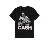 Johnny Cash - The Bird - T-Shirt - black - S - 100% Cotton S