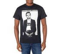 Johnny Cash Unisex's Men's Mug Shot T-Shirt, Black, Large