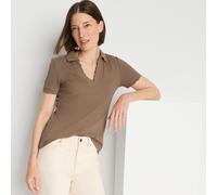 Johnny Collar Polo Shirt lands end Brown 10-12