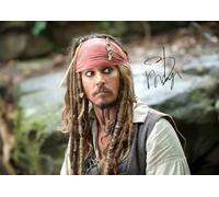 Johnny Depp - Pirates Of The Caribbean Autographed Signed A4 Photo