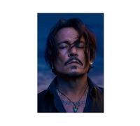 Johnny Depp Poster Canvas Poster Wall Art Decor Print Picture Paintings for Living Room Bedroom Decoration 24x36inch(60x90cm)