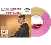 Johnny Hallyday - 2 Succès Sur un 45 Tours - A New Orleans, Mon Vieux Copain Vinyl 7" Bicolore Doré & Rose [VINYL]