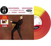 Johnny Hallyday - 2 Succès Sur un 45 Tours - Souvenirs, Souvenirs, Je Cherche Une Fille Vinyl 7" Bicolore Rouge & Jaune [Vinyl LP]