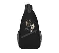 Johnny Hallyday Sling Chest Bag Custom France Singer Rock Star Shoulder Crossbody Backpack for Men Traveling Daypack