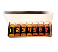 Johnny Hexburg-Pack of 7 Hot Sauce Gift Set-Master Hot Sauce Challenge Gift Set-Chilli Gifts for Women-Extra Hot Habanero, Ghost Pepper,Scorpion,Douglah,Gunslinger Flavors Included