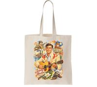 Johnny Horton Canvas Tote Bag - Reusable Cotton Shopping Bag, Natural