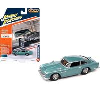 Johnny Lightning 1/64 Aston Martin DB5 1966 Blue Classic Gold Aston Martin Mini Car