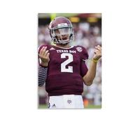 Johnny Manziel Creative Waterproof Decorative Paintings Free of Framing Directly Pasted with Moisture-proof And Anti Fouling Materials Living Room Bedroom Hanging Paintings Artistic Sense Home GiftsUn