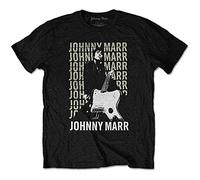 Johnny MARR T Shirt Guitar Photo Logo Official Mens Black XL