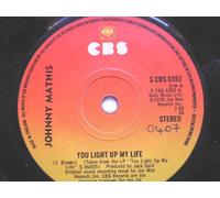 Johnny Mathis - Mathis, Johnny You Light Up My Life 7" CBS SCBS6352 EX 1978 there is handwritten number on label and 2mm drill hole in label rim