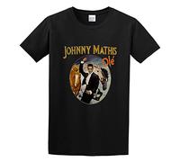 Johnny Mathis Men Simple Tshirt Black XXL