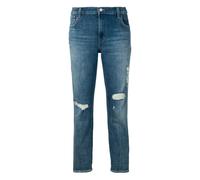 Johnny Mid-Rise Boy Fit Jeans - female - J Brand - Cropped Jeans - Blue - W28 - Jeans W28