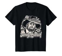 Johnny Paycheck - Portrait - Official Merchandise T-Shirt, Youth, Black, Large
