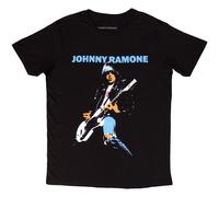 Johnny Ramone Men's Ripped Denim T-Shirt in Black | Size: 2XL Johnny Ramone Black 2XL