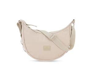 Johnny Urban Cross Body Bag Women Men Beige - Kaia Medium - Puffer Half Moon Bag - Padded Crescent Shoulder Bag Made Of Nylon - Crossbody Bag with Adjustable Strap - Water Repellent