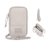 Johnny Urban Crossbody Bag Men & Women Beige - Josh - Small Neck Pouch for Travel, Festival & Concert - Phone Shoulder Bag - Purse Wallet - Water-Repellent
