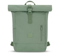 Johnny Urban Backpack Womens & Mens Green - Robin Small - Roll Top Rucksack with 12" Laptop Compartment - Back - Casual Daypack Bag for Uni Office Work - Water-repellant