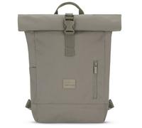 Johnny Urban Backpack Womens & Mens Grey - Robin Small - Roll Top Rucksack with 12" Laptop Compartment - Back - Casual Daypack Bag for Uni Office Work - Water-repellant