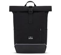 Johnny Urban Bike Pannier Bag for Bicycles Black - Robin Medium Bike - 2 in 1 Cycling Roll Top Backpack & Rear Rack Bag - Cycle Rucksack - Water-Repellent