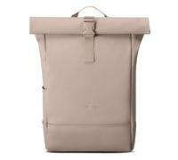 Johnny Urban Backpack Womens & Mens Beige - Harvey Medium - Sleek Roll Top Laptop Rucksack for Work Travel University - Ladies Daypack - Water-Repellant