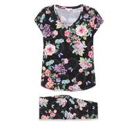 Johnny Was The Bobbie crop pyjama set - Black XS-S-XL