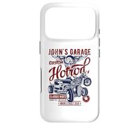 John's Garage Hotrod Classic Rides Distressed Design Case for iPhone 17 Pro