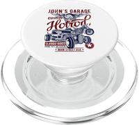 John's Garage Hotrod Classic Rides Distressed Design PopSockets PopGrip for MagSafe
