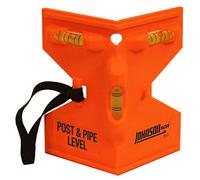 Johnson Level & Tool 175-O Orange Post & Pipe Level, 4" x 5" x 9", Orange, 1 Level