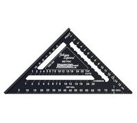 Johnson 1956-1800 18 cm Metric Johnny Square Professional Aluminum Rafter - Black