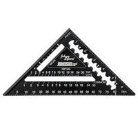Johnson Level & Tool 1904-0700 Johnny Square Professional Easy-Read Aluminum Rafter Square, 7", Black, 1 Square