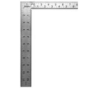 Johnson Level & Tool CS10 Professional Easy-Read Steel Carpenter Square, 8" x 12", Silver, 1 Square