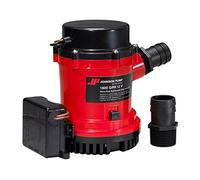 Johnson Pumps 01674-001 1600 GPH Heavy Duty Automatic Bilge Pump with Ultima Switch, 12V,Red