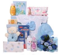 Johnson’s Baby Boy Tower with Baby Bouquet