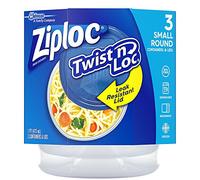 Johnson S C Inc 18036 Ziploc Twist 'n Loc Food Storage Container with Leak-resistant Seal