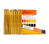 Johnson Universal Indicator Test Papers pH 1 to pH 14 - 10 Books of 20 Strips