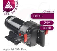 Johnson WPS 4.0 Aqua Jet GPM Pump│24V│100W│5A│2.8Bar│For Marine Boats│Black