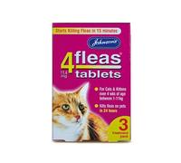 Johnsons Veterinary Products 4Fleas Tablets for Cats and Kittens, Pack of 3