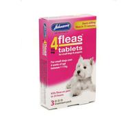 Johnsons 4Fleas Tablets Puppies & Small Dogs 3 Treatment Pack