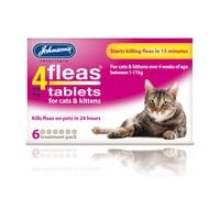 Johnsons 4Fleas Cat & Kitten Tablets 6 Pack