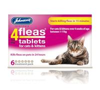Johnsons 4Fleas Cat & Kitten Tablets 6 Pack