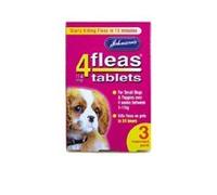 Johnsons 4Fleas tablets (3pk) Small dog & puppies (1-11kg)