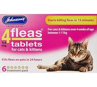 Johnsons 4Fleas Tablets for Cats and Kittens, 6 Treatment Pack, 14D083